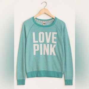 Victoria's Secret Pink Women's Size XS Mint Green Crewneck Sweatshirt.